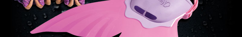 pink mermaid fin